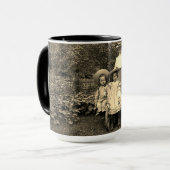 Mug 1890's photo Heirloom Jardin Mère Fille filles (Devant gauche)