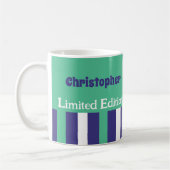 Mug 18 ans d'en être formidable nom vert violet (Gauche)