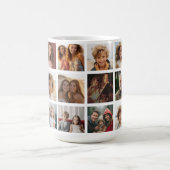 Mug 18 Grille de collage de photos - Galerie de famill (Centre)