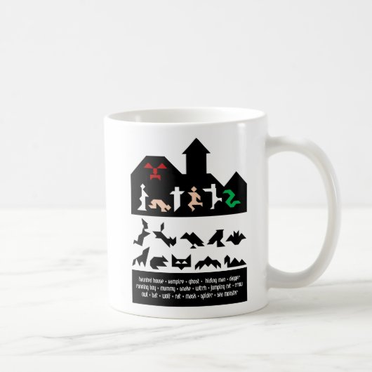 Mug 18 Images Tangram Halloween (Droite)