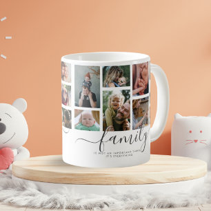 Mug 18 Photo Collage Cute Family Love Memory