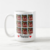 Mug 18 Photos Collage Nanna Anniversaire Cadeau (Gauche)