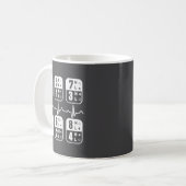 Mug 18 Speeds Shift Trucker Heartbeat Funny Truck  (Devant gauche)