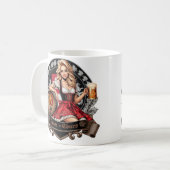 Mug 18e anniversaire - Blonde Dirndl dit Prost Cheers (Devant gauche)