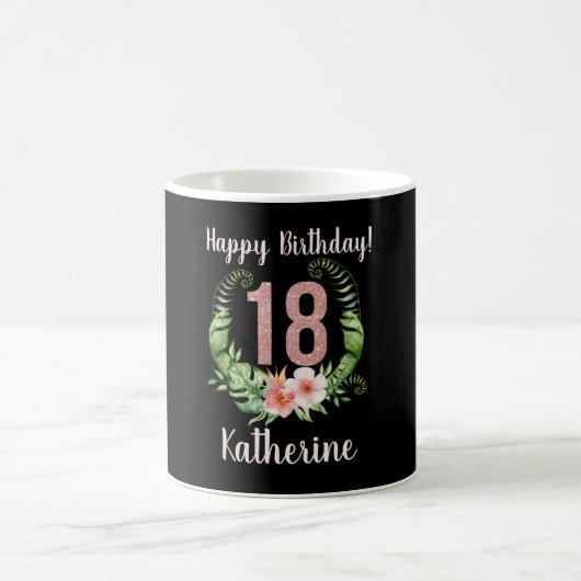 Mug 18e anniversaire Blush rose Parties scintillant No (Centre)