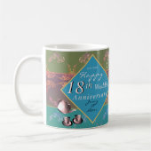 Mug 18e anniversaire de Mariage Porcelain oeil de chat (Gauche)
