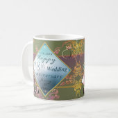 Mug 18e anniversaire Mariage de Porcelaine Acquamarine (Devant gauche)