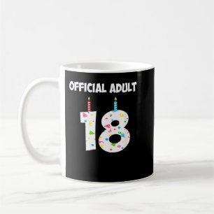 Mug 18e anniversaire Officiel Adulte 18 ans