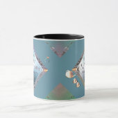 Mug 18e Porcelaine, Oeil de chat, Anniversaire de l'Ac (Centre)