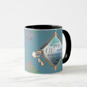 Mug 18e Porcelaine, Oeil de chat, Anniversaire de l'Ac (Devant droit)