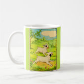 Mug 1914 deux chiens en course (Gauche)