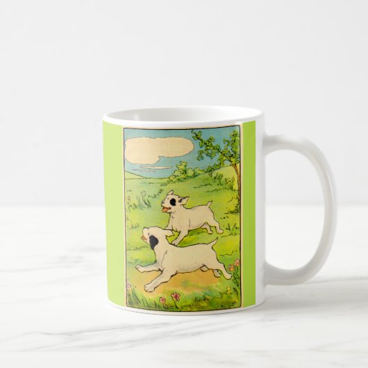 Mug 1914 deux chiens en course (Droite)