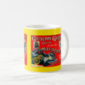 Mug 1920 Giuseppe Garibaldi macaroni étiquette (Devant droit)