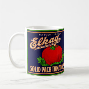 Mug  1930 Elkay Solid Pack Tomates peut étiquette