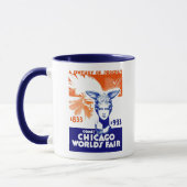 Mug 1933 Century of Progress World's Fair, Chicago, IL (Gauche)