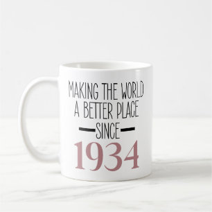 Mug 1934 Anniversaire 90e Anniversaire Cadeaux Femmes