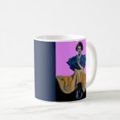 Mug 1934 jolie dame profitant d'un Chesterfield (Devant droit)
