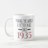 Mug 1935 Anniversaire 90e Anniversaire Cadeaux Femmes (Gauche)