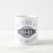 Mug 1941 Amusant 80e anniversaire Awesome (Centre)