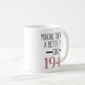 Mug 1944 Anniversaire 80e Anniversaire Cadeaux Femmes  (Devant droit)
