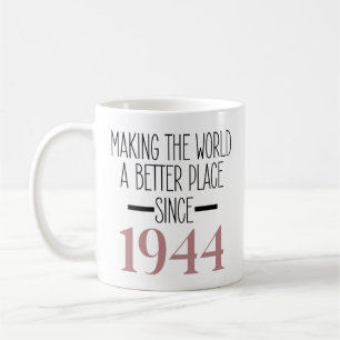 Mug 1944 Anniversaire 80e Anniversaire Cadeaux Femmes 