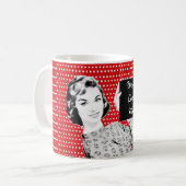 Mug 1950 Femme avec une maman des signes (Devant gauche)