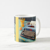 Mug 1950 s typewriter (Devant droit)