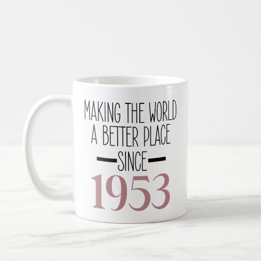 Mug 1953 Anniversaire Café, 70e Anniversaire Cadeaux P (Gauche)