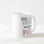 Mug 1954 Anniversaire 70e Anniversaire Cadeaux Femmes (Devant droit)