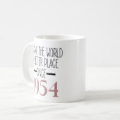 Mug 1954 Anniversaire 70e Anniversaire Cadeaux Femmes (Devant gauche)
