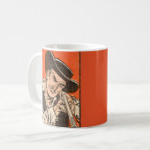 Mug 1955 Un méchant occidental avec fusil de Billy the (Devant gauche)