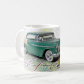 Mug 1955 : Une voiture sur une carte routière (Devant gauche)