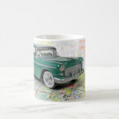 Mug 1955 : Une voiture sur une carte routière (Centre)
