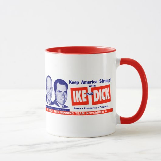 Mug 1956 Vote Ike et Dick (Droite)