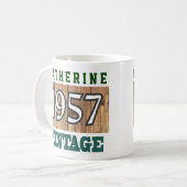 Mug 1957 Année de naissance - Fête d'anniversaire (Devant gauche)