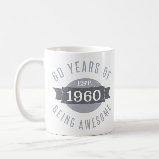 Mug 1960 60e anniversaire Awesome pour les hommes (Gauche)
