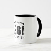 Mug 1961 Année de naissance classique (Devant droit)