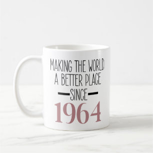 Mug 1964 Anniversaire 60e Anniversaire Cadeaux Femmes