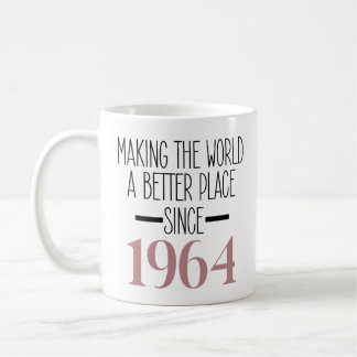 Mug 1964 Anniversaire 60e Anniversaire Cadeaux Femmes 