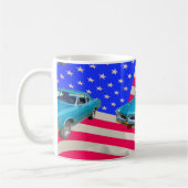Mug 1966 Pontiac Le Mans et drapeau américain (Gauche)