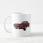 Mug 1967 Corvette : Voiture de sport : Candy Apple Fin (Gauche)