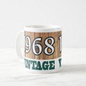 Mug 1968 Année de naissance - Fête d'anniversaire (Devant gauche)