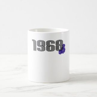 Mug 1968 Hippie Panneau de Paix Puissance de la fleur