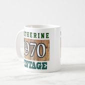 Mug 1970 Année de naissance - Fête d'anniversaire (Devant gauche)
