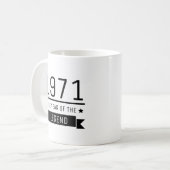 Mug 1971 Année de la Légende, 50e anniversaire Cadeaux (Devant gauche)