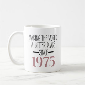 Mug 1975 Anniversaire 50e Anniversaire Cadeaux Femmes 