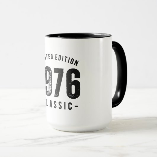 Mug 1976 Année classique de naissance (Devant droit)