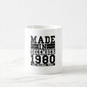 Mug 1980 Birthday December Vintage Saying (Centre)