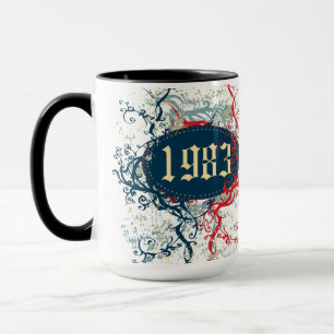 Mug 1983 Birthday Year or Since 1983 or Made en 1983