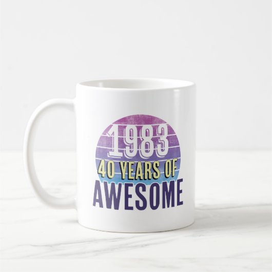 Mug 1983 Quarante ans d'histoire extraordinaire (Gauche)